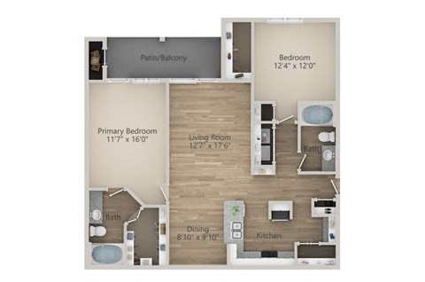 Venice Floor Plan at Riachi at One21, Plano, TX